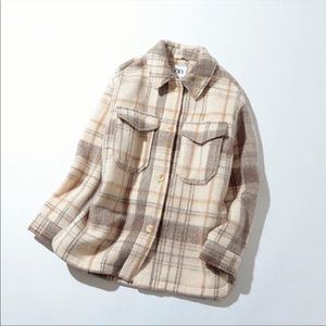 Zara Plaid Shacket
